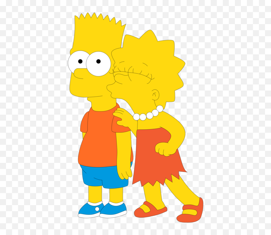 Download Bart Simpson Lisa - Lisa Simpson Love Bart Simpson Png,Bart Png