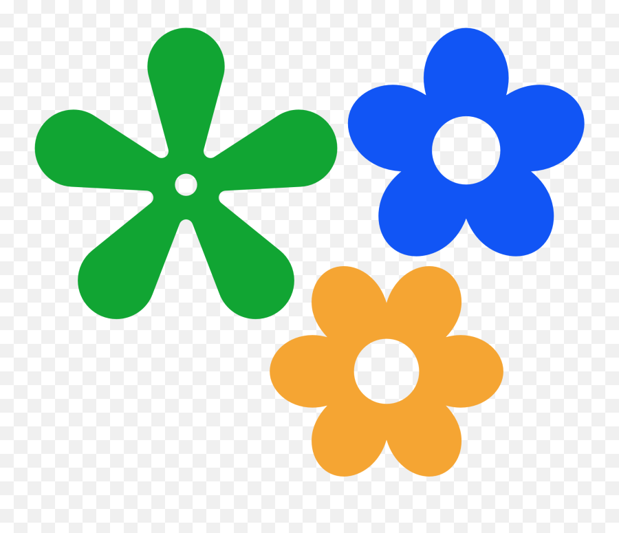 Fileretro - Flowericon5petalssvg Wikimedia Commons Flower Icon Png,Flower Icon Png