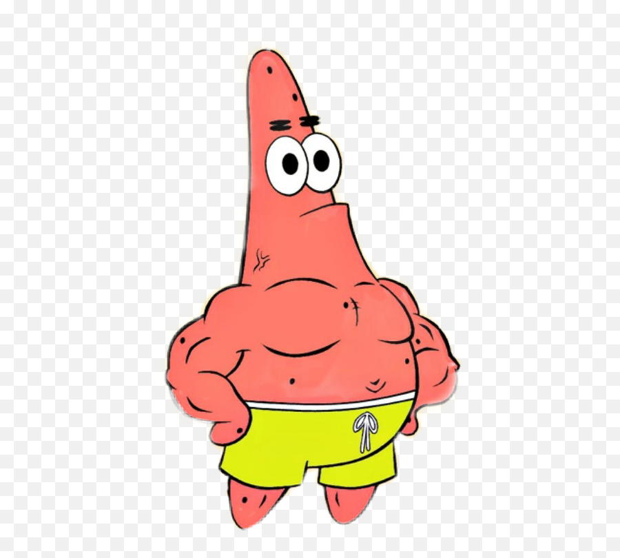 Patrick Abs Strong Spongebob Uwu - Patrick L Étoile De Patrick Etoile De Mer Png,Spongebob And Patrick Png