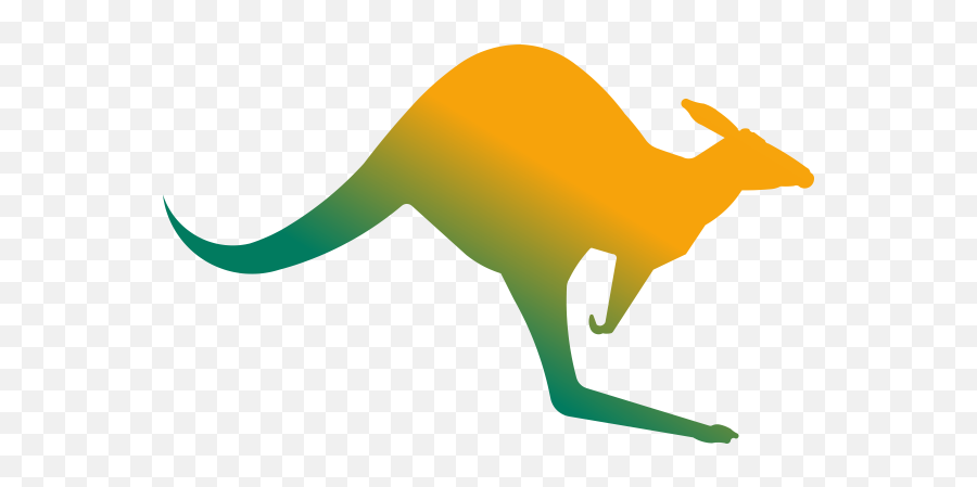 Aussie Kangaroo Clip Art - Kangaroo Road Sign Png,Kangaroo Logo