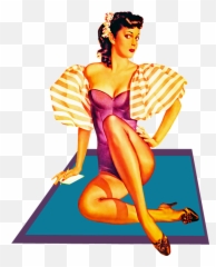 Pin Up Girl Woman Sexy - Mujer Sexy Retro Png,Pin Up Girl Png