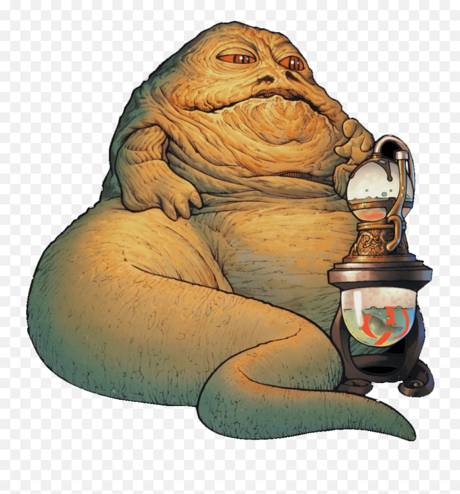 Download Hd Jabba The Hutt With A Hooka - Star Wars Hutt Characters  Png,Jabba The Hutt Png - free transparent png images 
