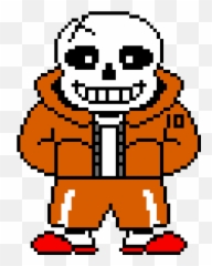 Sans Alternate Universes Battle Sprites - Grid Pixel Art Black And White png