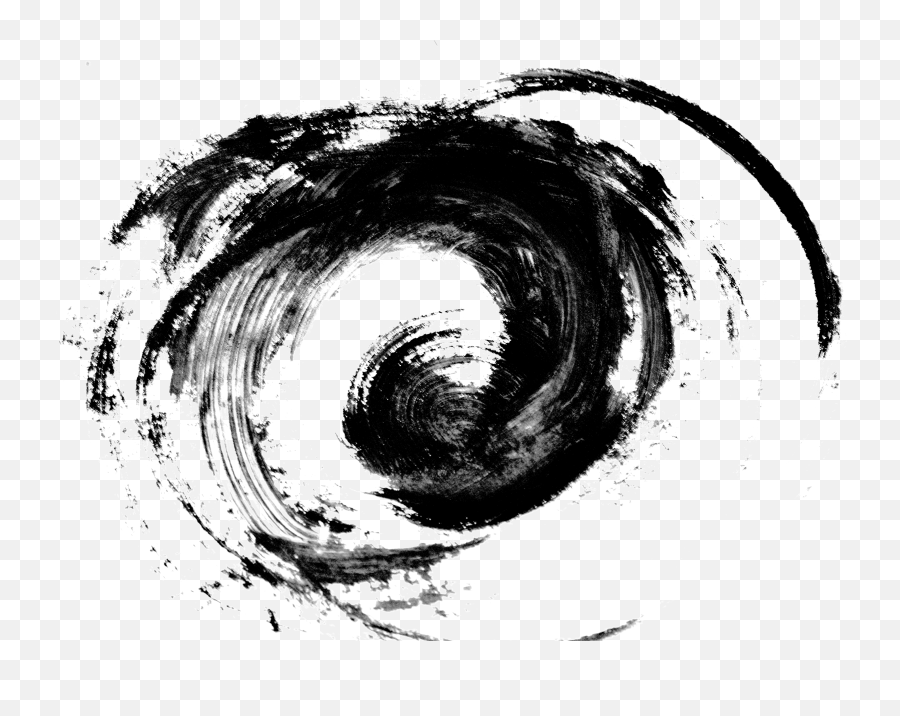 Vortex Drawing Realistic Transparent - Chinese Ink Brush Drawing Png,Vortex Png