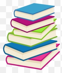 Clipart Library Stack Book - Transparent Background Books Png