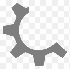 Free Gear Clipart Black And White Download Clip Art - Half Gear Clipart Png,Gears Icon Png