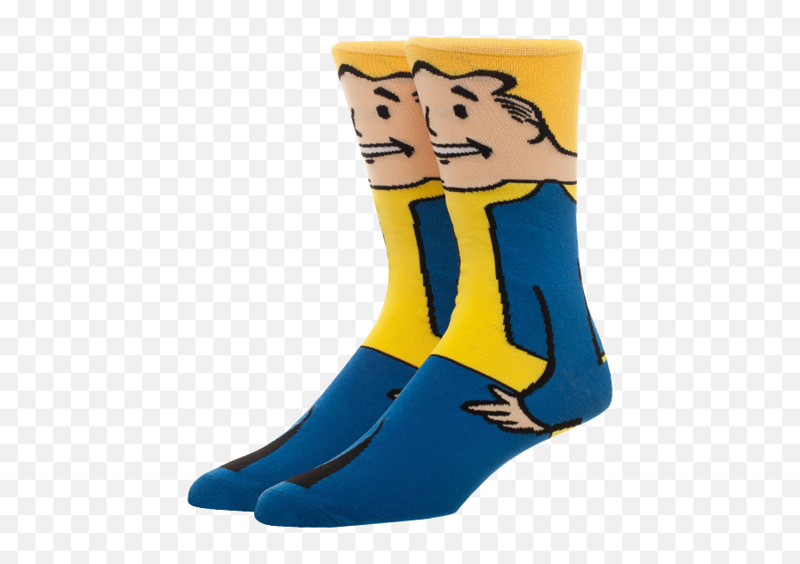 Fallout Vault Boy Socks - Illustration Png,Vault Boy Transparent