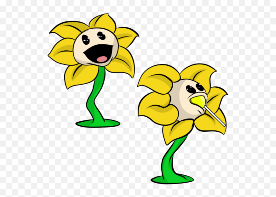 Au Where Mona Is Flowey - Nanalan Fanart Clipart Full Size Nanalan Undertale Png,Flowey Png