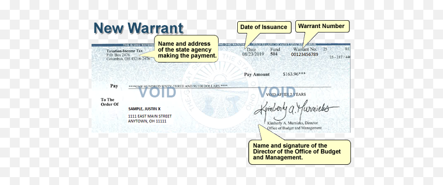 Verify A Refund Check - Ohio Department Of Taxation Check Png,Warrant Icon