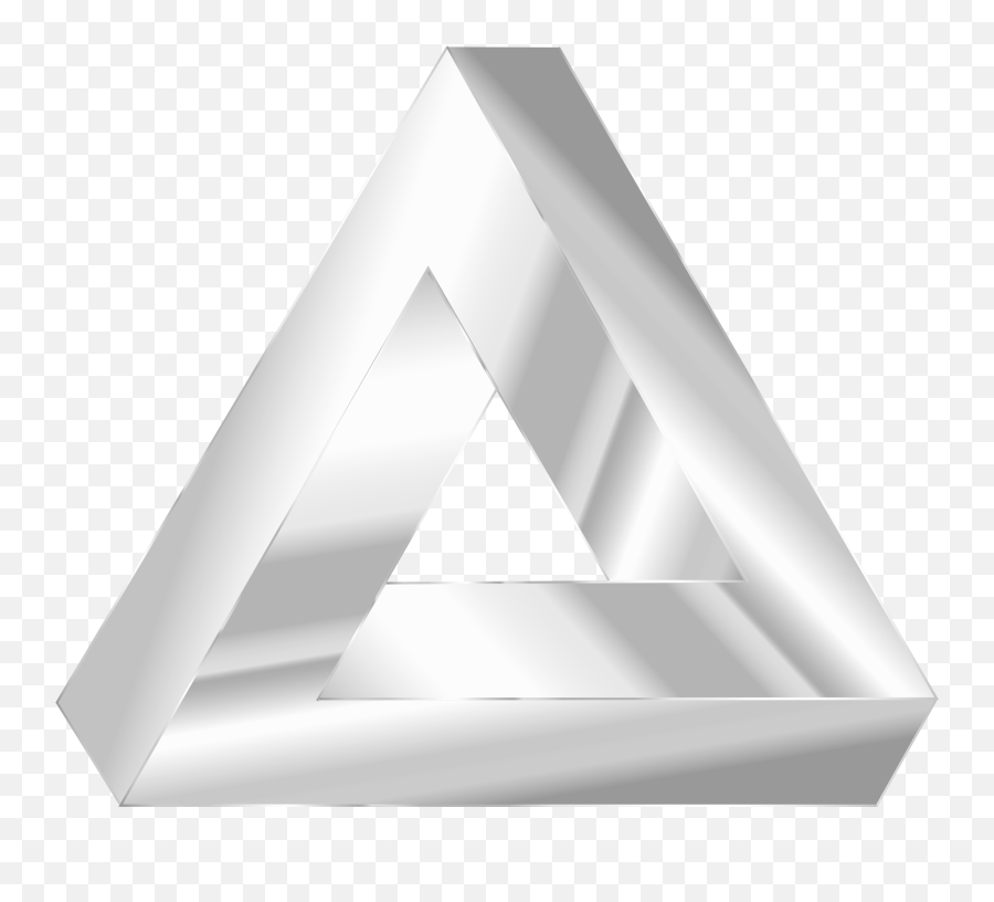Silver Penrose Triangle Png Image - Gold Triangle Png,Triangle Png