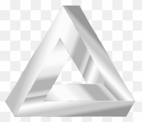 Silver Penrose Triangle Png Image - Gold Triangle Png,Triangle Png