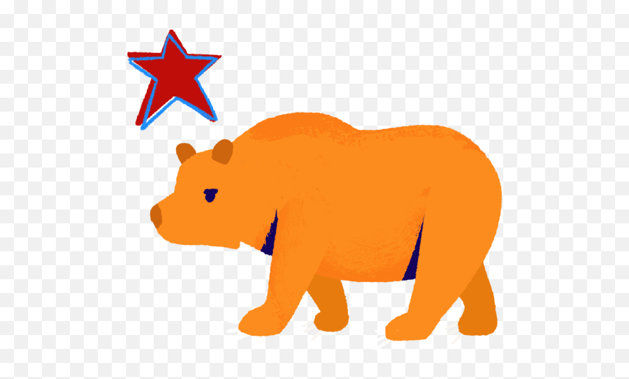 No I Voted Sticker Use This Face Filter - Animal Figure Png,California Flag Icon
