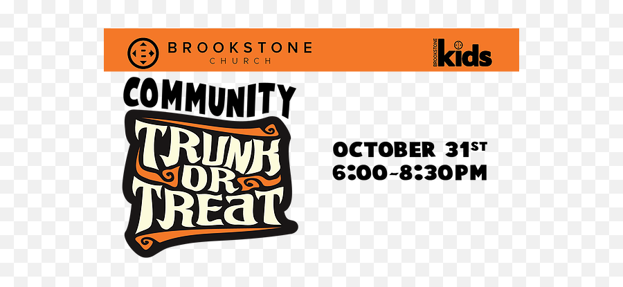 Trunk Or Treat 2018 Brookstonechurch - Clip Art Png,Trunk Or Treat Png