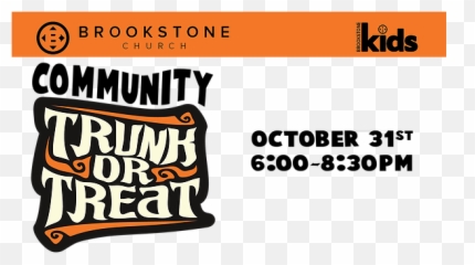 Trunk Or Treat 2018 Brookstonechurch - Clip Art Png,Trunk Or Treat Png