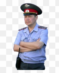 Disapproving Russian Policeman - png