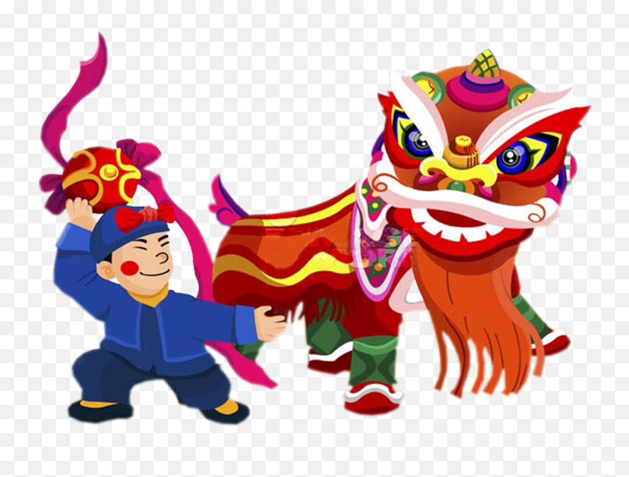 Chinese New Year Png - Lion Dance Chinese New Year Png,Chinese Dragon Transparent Background