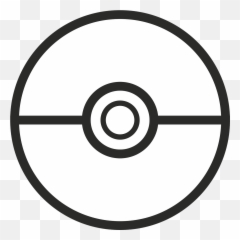 Pokemon Pokeball Go - Black And White Ball png