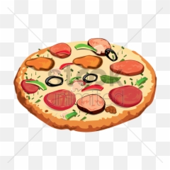 Clipart Pizza Salami Pepperoni - Pizza Png,Pepperoni Pizza Png