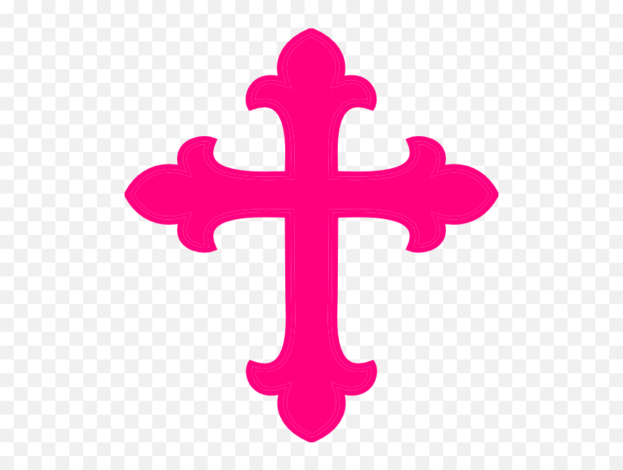 Cross With Transparent Background - Pink Cross Png,Glowing Cross Png