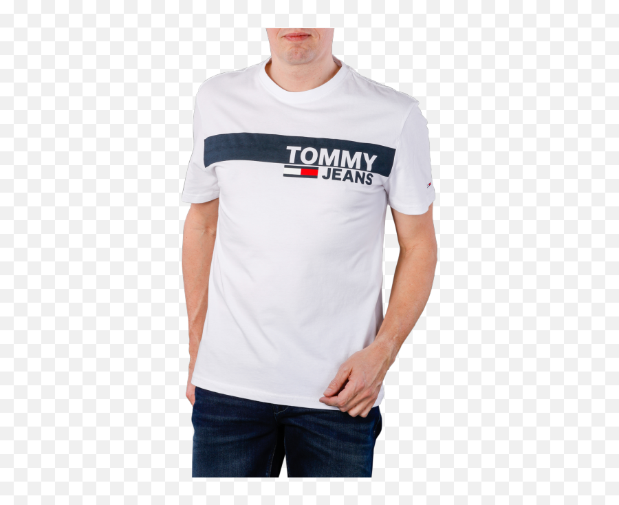 Tommy Jeans Essential Box Logo T - Shirt Classic White Pocket Png,Marshmallow Man Logo