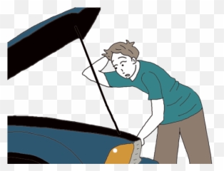 Tires Clipart Broken - Car Down Cartoon Png Cliparts Transparent