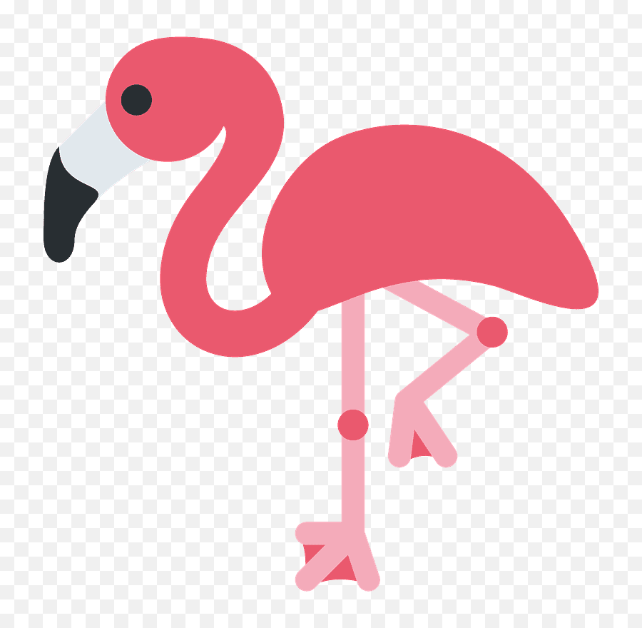 Flamingo Emoji - Flamingo Emoji Png,Rose Emoji Png