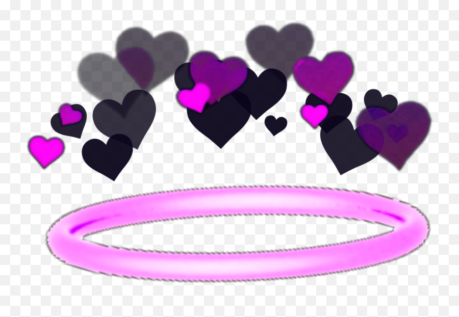 Memezasf Halo Crown Hearts Heart Snap Hat Png - Heart Transparent Snapchat Heart Crown,Snap Png