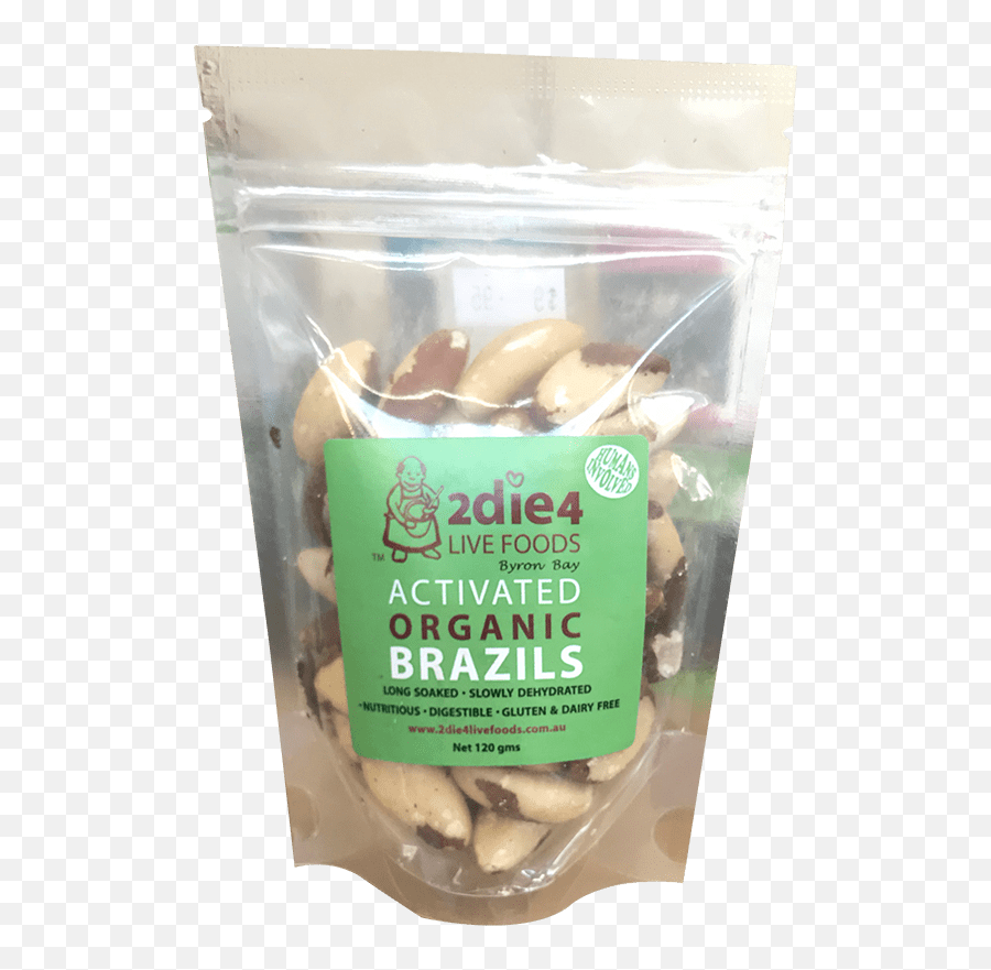 Download 2die4 Brazil Nuts 120g - Almond Full Size Png Almond,Nuts Png