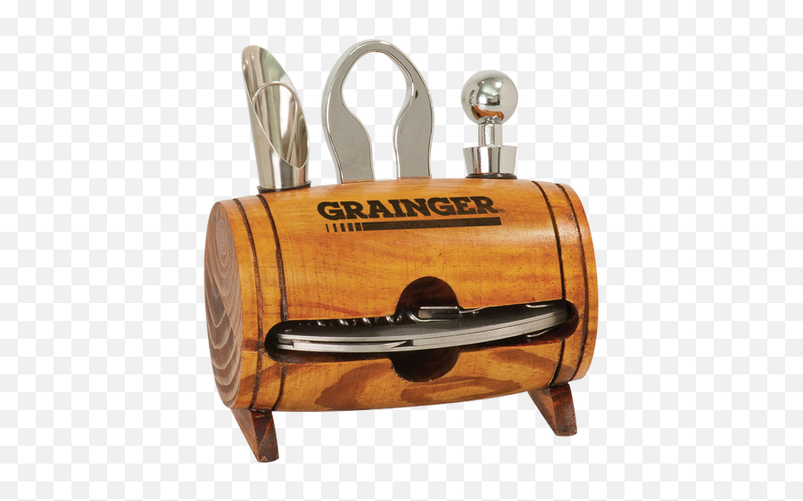 Wine Barrel 4 - Piece Wine Tool Set Barrel Png,Piece Of Wood Png