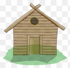 Buildings House Home Wooden Silhouette - Three Sticks Clipart png