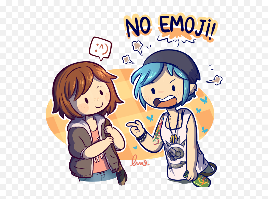 No Spoilers Emoji By Mdlune Lifeisstrange - Life Is Strange Fanart Png,No Emoji Png