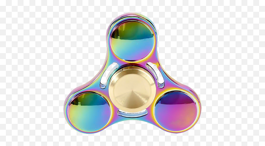Rainbow Fidget Spinner Png Transparent - Fidget Spinner Long Spin,Spinner Png