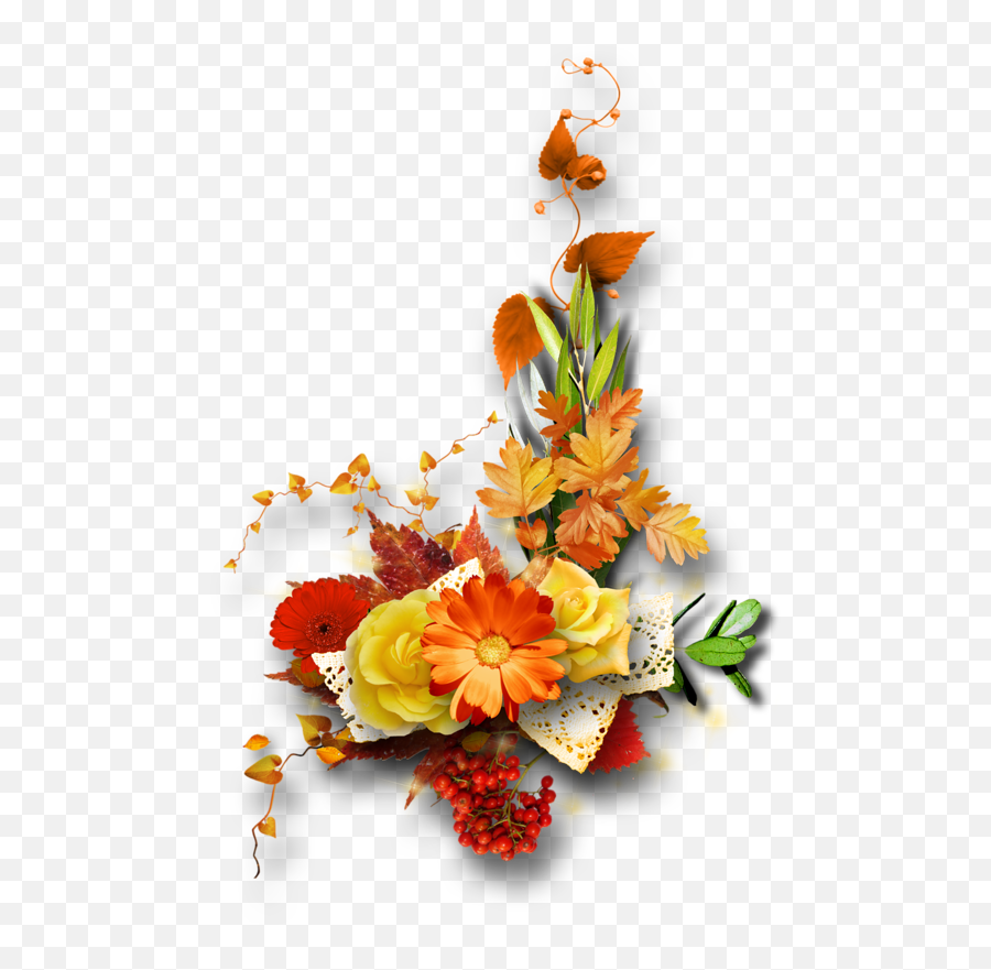 Download Transparent Fall Flowers Png - Png,Fall Flowers Png