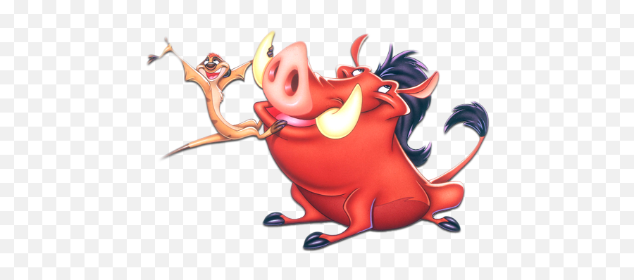 Timon And Pumbaa Characters Free Image - Timon And Pumbaa In Hindi Png,Pumba Png