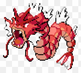 Pixilart - Shiny Gyarados By Artdrawpixels13 Gyarados Pokemon Pixel Art Png,Gyarados Png