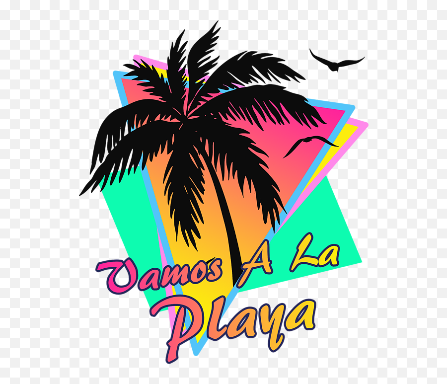 Vamos A La Playa T - Shirt 1990 T Shirt Design Png,Playa Png