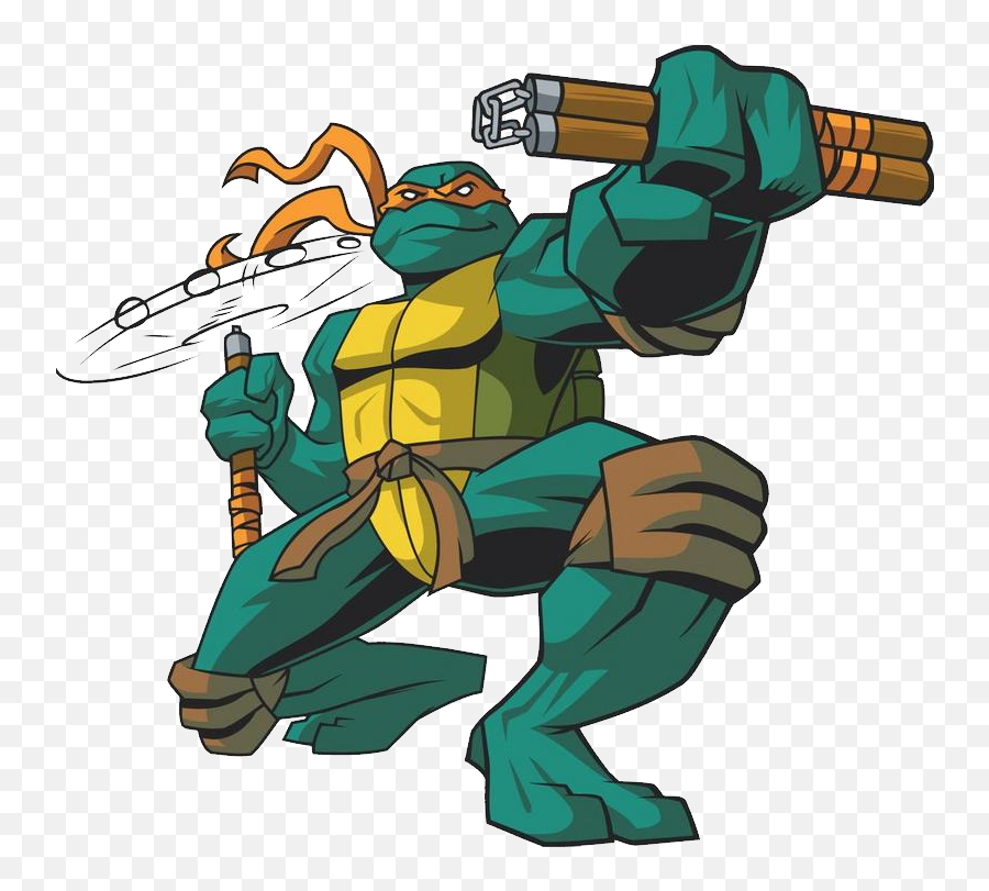 Download Ninja Tutle Michelangelo - Teenage Mutant Ninja Turtles 2003 Michelangelo Png,Michelangelo Png