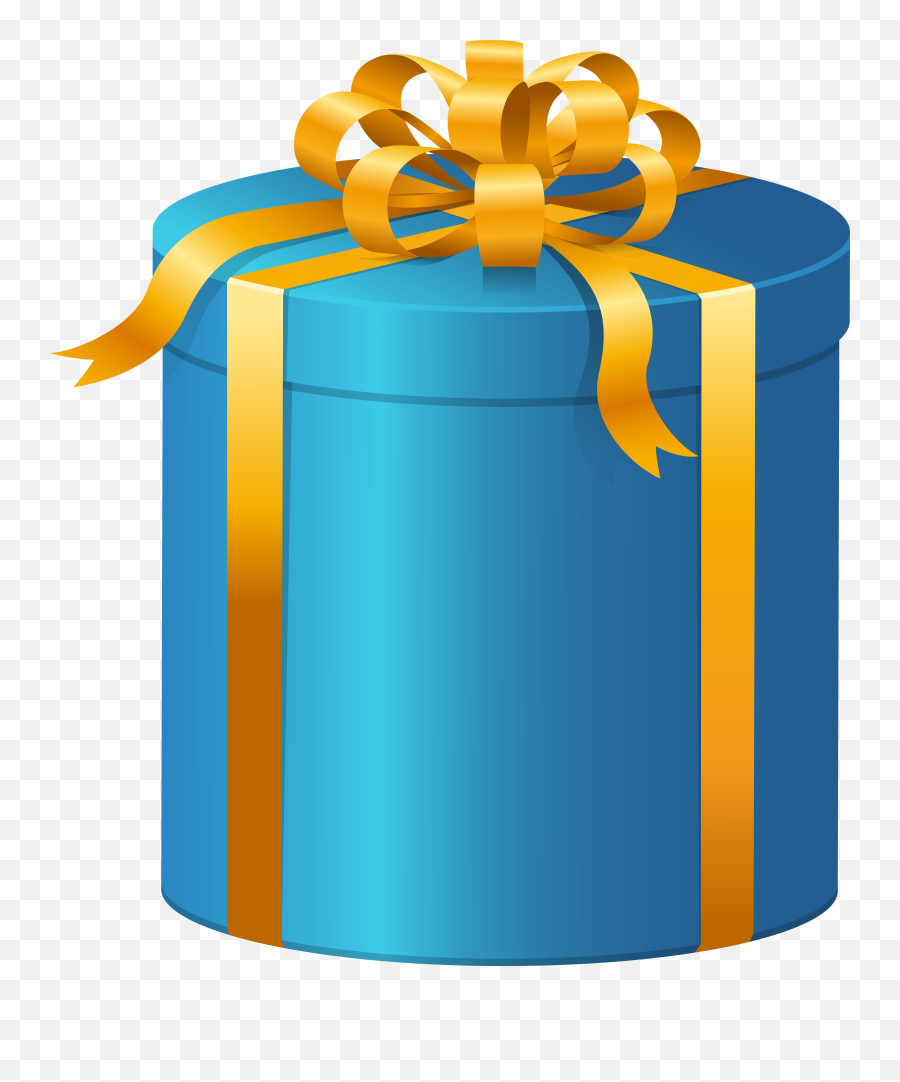 Download Blue Present Box Png Clip Art - Big Gift Box Png,Box Clipart Png