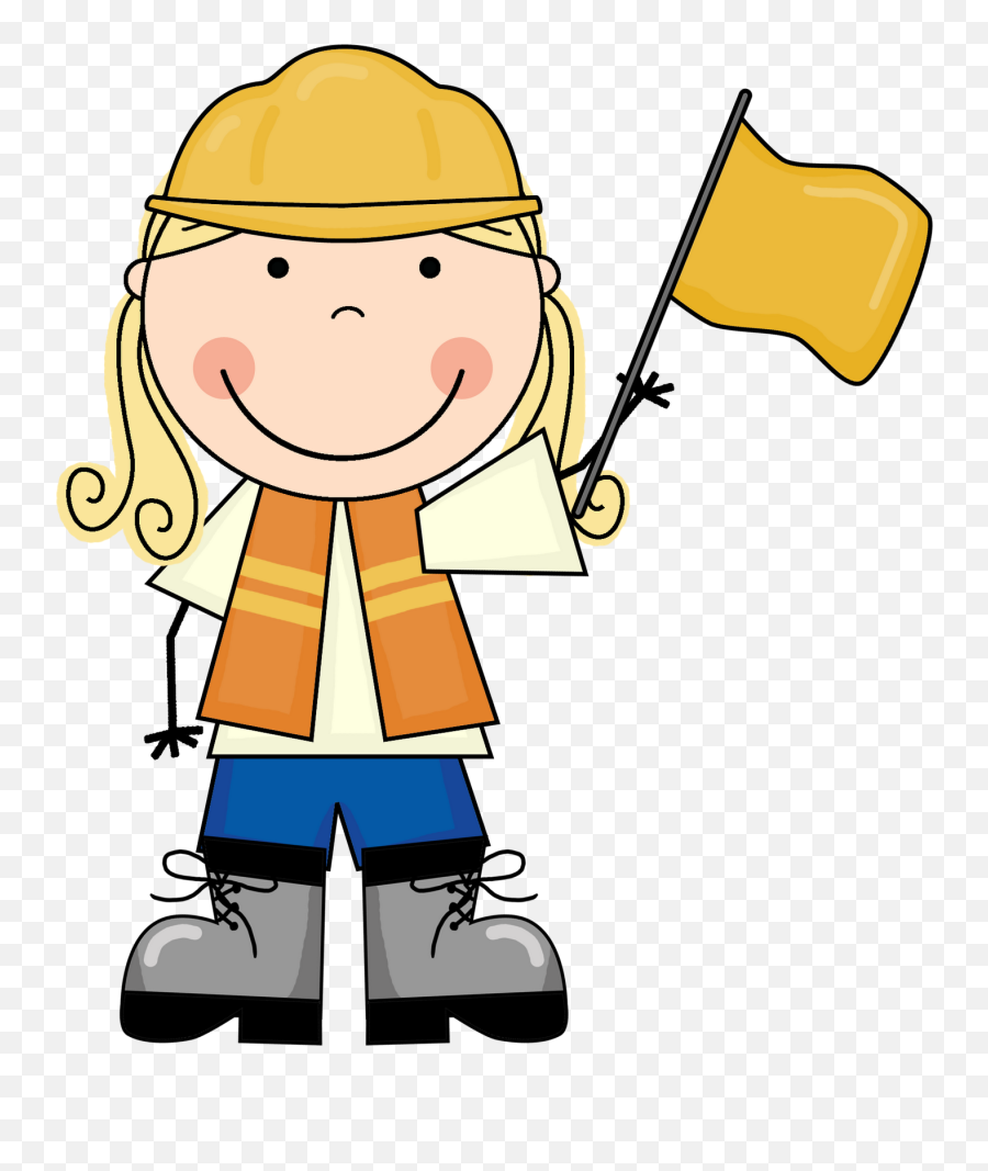 Hd Kid Construction Worker Clipart - Construction Clip Art Kids Png,Construction Clipart Png