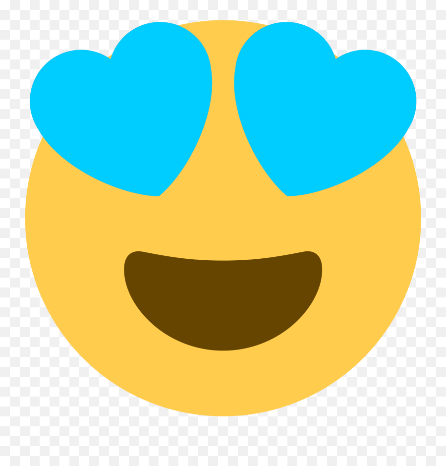 Emoji Directory Discord Street - Blue Heart Eye Emoji Png,Blush Emoji Png