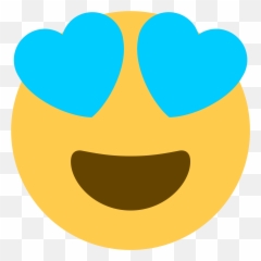 Emoji Directory Discord Street - Blue Heart Eye png