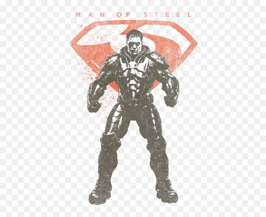 Man Of Steel - Faded Zod Tshirt Supervillain Png,Man Of Steel Png