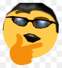 Download Emoji Thinking Paint - Face Discord Transparent Furry png