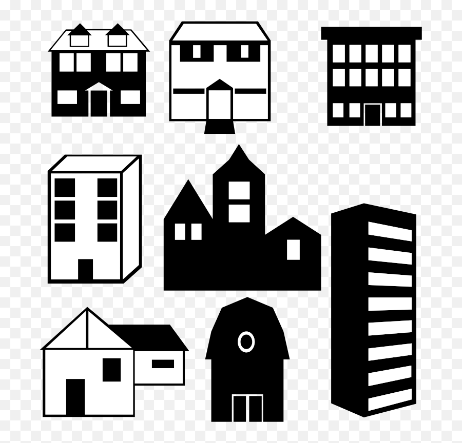 Download Free Png Buildings Silhouettes - Dlpngcom Free Black Building Silhouette,Building Silhouette Png
