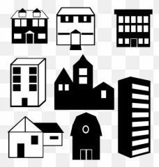 Download Free Png Buildings Silhouettes - DLPNGcom Black