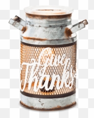 Give Thanks Milk Can Scentsy Warmer - Scentsy Warmer Png,Give Thanks Png
