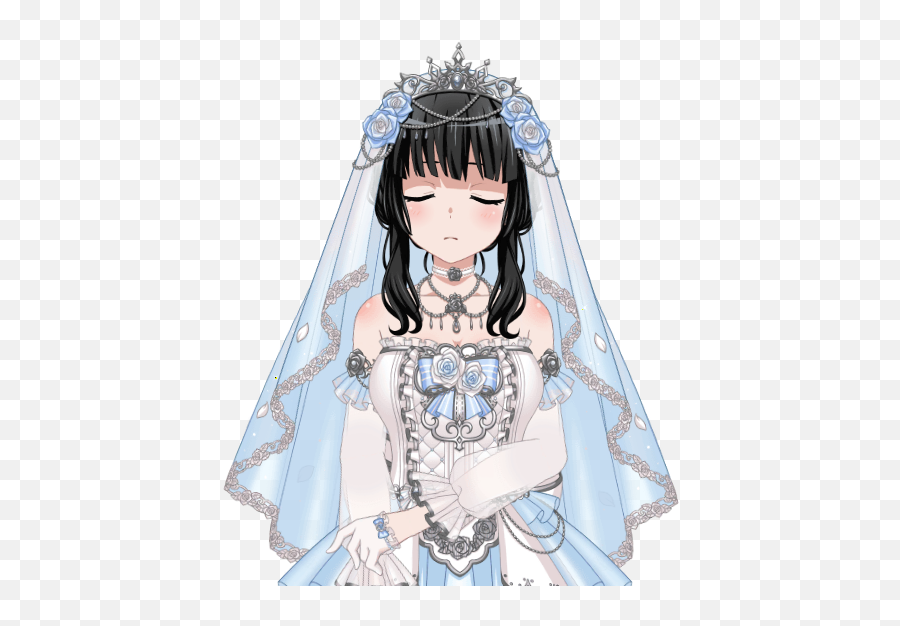 Rinko Shirokane - Neo Fantasy Online Wedding Dress Png,Wedding Veil Png