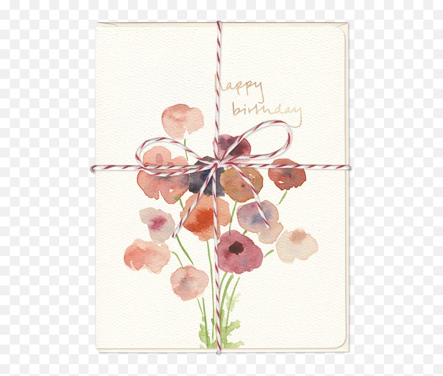 Poppies Birthday Card - Elegant Birthday Card Png,Poppies Png