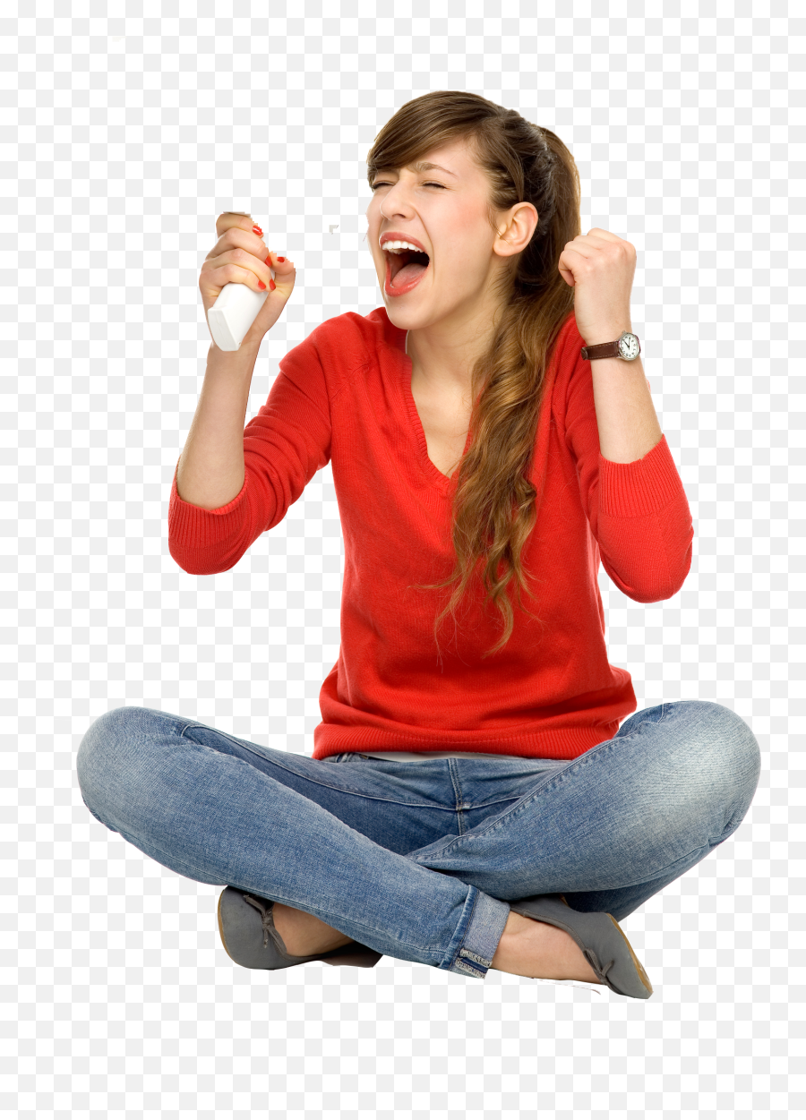 Student Sitting - Girl Surprised Transparent Png,Girl Sitting Png