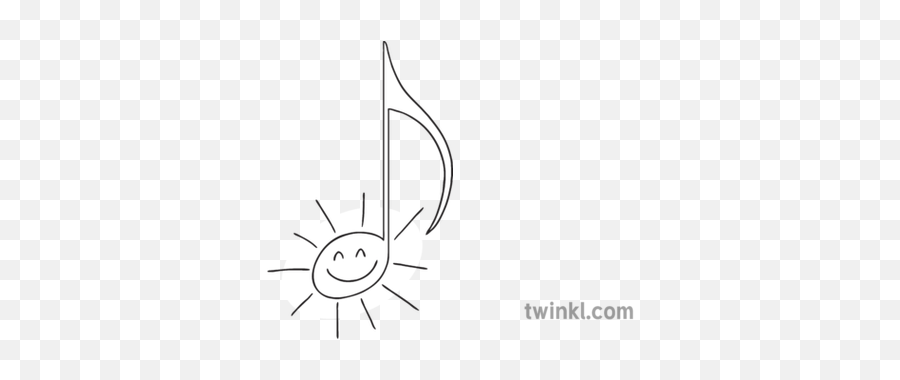 Positive Note Music Shine Light Rays Happy Ks1 Black And - Dot Png,Dark Shine Icon Pack
